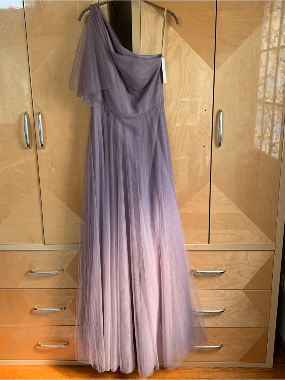 Jenny Yoo Mallory Dress Tulle Lilac Purple One Shoulder Full Length Size 6 NWT